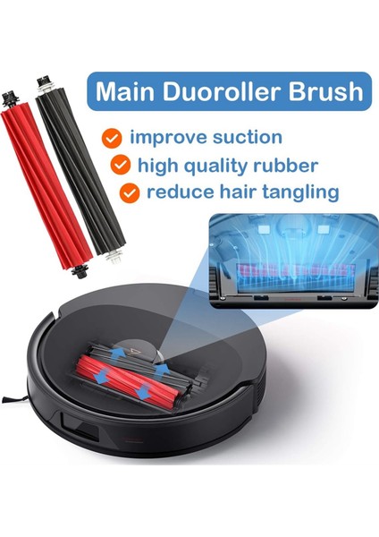 Roborock Q8 Max/ Q5 Pro Ana Yan Fırça Hepa Filtre Paspas Bezi Için (Yurt Dışından) modelleri