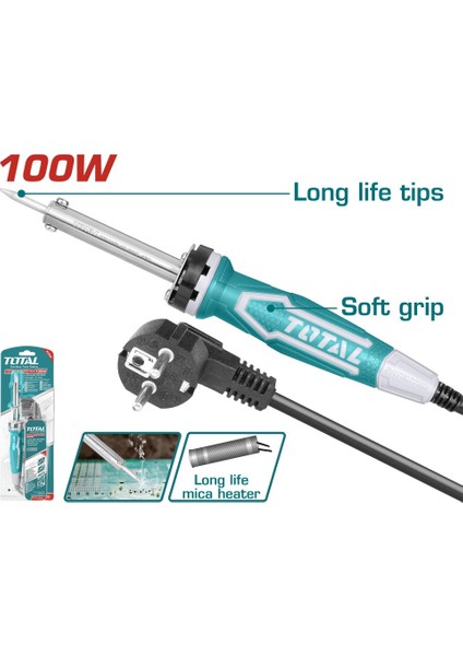 Elektrikli Kalem Havya 220-240V~50/60Hz Giriş Gücü 100W Uzun Ömürlü Değiştirilebilir Uç TET10006 fiyatları