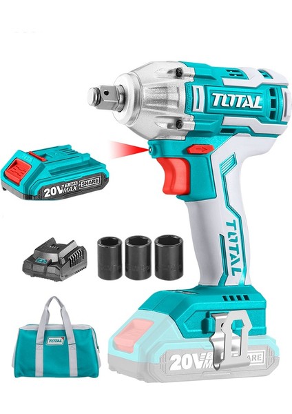 Li-Ion Akülü Somun Sıkma 20V 300 Nm Square Drive: 1/2 Fırçasız Motor TIWLI2001