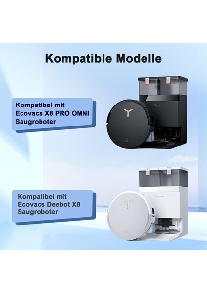 Ecovacs Deebot X8 Için Aksesuar Seti, X8 Pro Omni: Toz Torbaları, Hepa Filtreleri, Yan Fırçalar, Silindir Paspası, Ana Fırça Içerir (Yurt Dışından) fiyatları