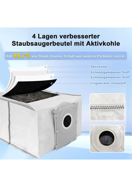 Ecovacs Deebot X8 Için Aksesuar Seti, X8 Pro Omni: Toz Torbaları, Hepa Filtreleri, Yan Fırçalar, Silindir Paspası, Ana Fırça Içerir (Yurt Dışından) indirimleri