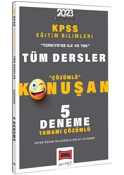 2023 KPSS Eğitim Bilimleri Tüm Dersler Tamamı Çözümlü Konuşan 5 Deneme