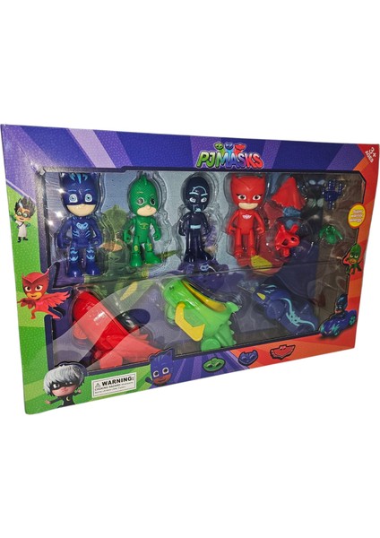 Pj Masks Pijamaskeliler Arabalı Figür Seti Kutulu 10'lu Figür Seti Kedi Çocuk Baykuş Kız Kertenkele fiyatları