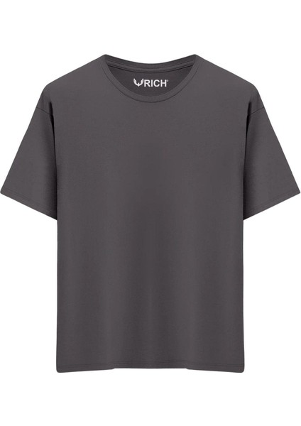 Erkek 4 Lü Paket %100 Pamuk Oversize Tişört Basic Bisiklet Yaka Kısa Kollu T-Shirt fırsatları