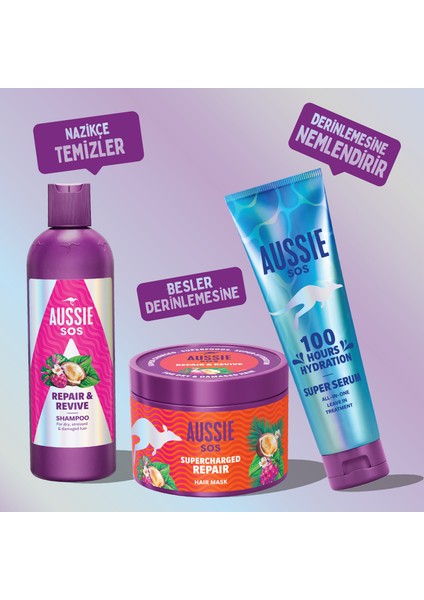 Sos 1 Dakikada Kuru ve Yıpranmış Saçları Kurtaran Saç Maskesi 500 ml