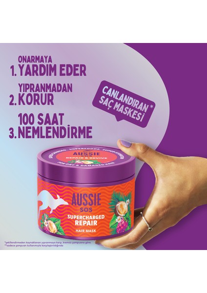 Sos 1 Dakikada Kuru ve Yıpranmış Saçları Kurtaran Saç Maskesi 500 ml