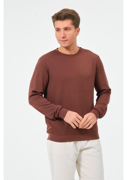 Erkek Oversize Bisiklet Yaka Sucuba Sweatshirt modelleri