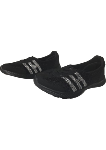 Ortapedik Siyah-Simli Anorak Rahat Spor Babet modelleri