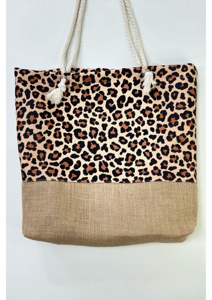Desenli Plaj Çantası Rç-P-01 Leopar fiyatları