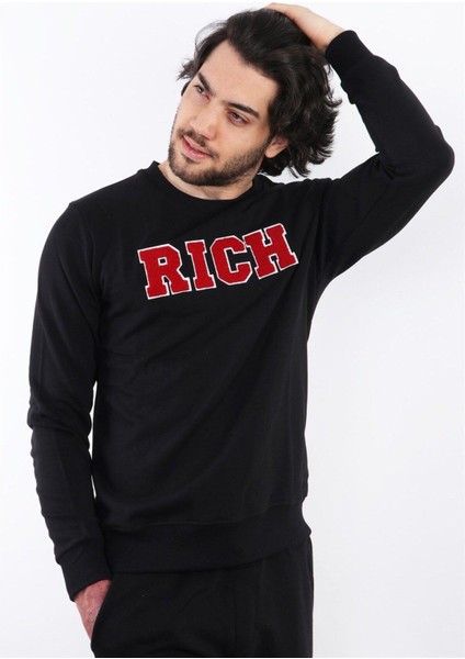 Rich Erkek Baskılı Sweatshirt fırsatları