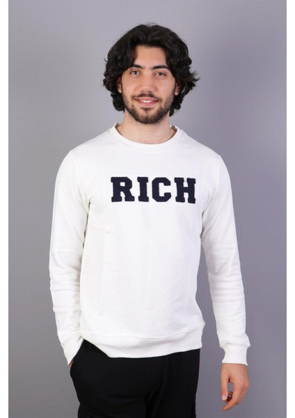 Rich Erkek Baskılı Sweatshirt