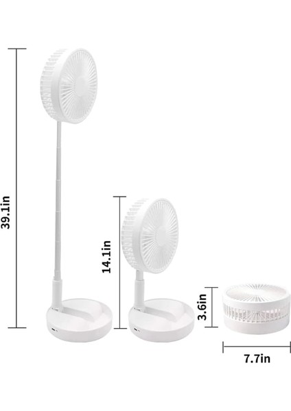 Teleskopik Fan Vantilatör 4 Modlu Şarjlı Katlanabilir Yükseltilebilir Taşınabilir Serinletici Portatif Masa Vantilatörü modelleri