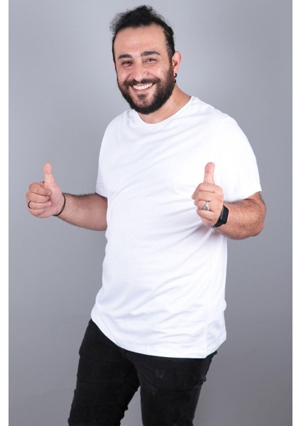 Büyük Beden Basic T-Shirt %100 Pamuk Tişört modelleri