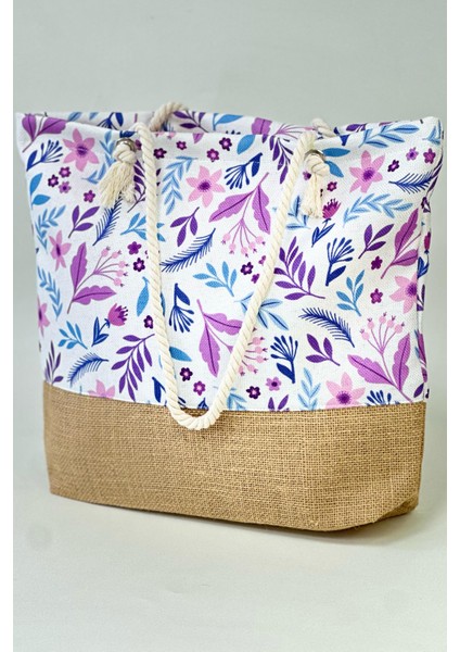 Desenli Plaj Çantası Rç-P-01 Çiçek fırsatları