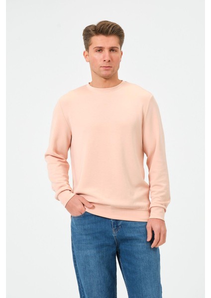 Erkek Oversize Bisiklet Yaka Sucuba Sweatshirt