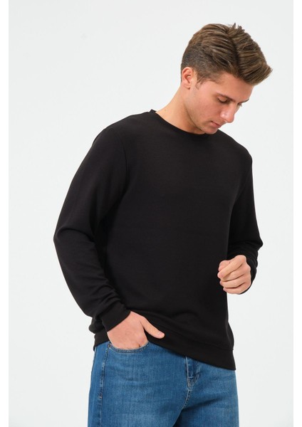 Erkek Oversize Bisiklet Yaka Sucuba Sweatshirt modelleri