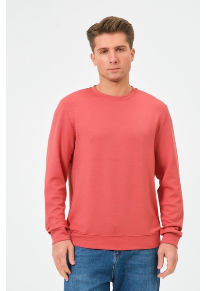 Erkek Oversize Bisiklet Yaka Sucuba Sweatshirt