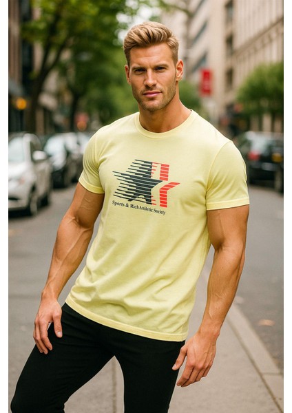 Erkek Basic T-Shirt %100 Pamuk Tişört