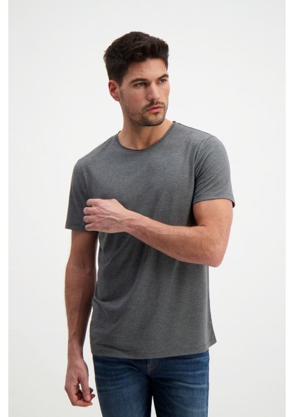 Gri Erkek Basic T-Shirt