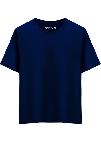 Erkek 4 Lü Paket %100 Pamuk Oversize Tişört Basic Bisiklet Yaka Kısa Kollu T-Shirt indirimleri