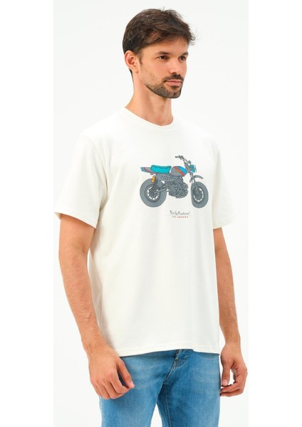 Erkek Motorsiklet Baskılı Tshirt Basic Tişört modelleri