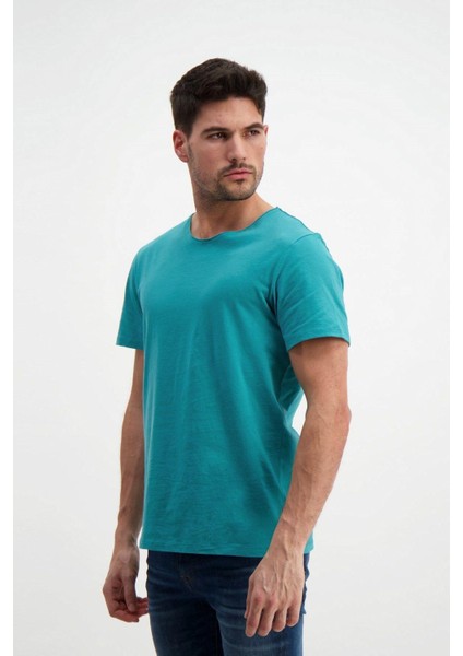 Rich Erkek Yıkamalı Basic T-Shirt Tişört %100 Pamuk Tişört fırsatları