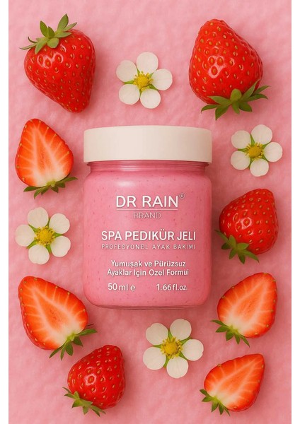 Çilek Aromalı Spa Pedikür Jeli 50 ml – Yumuşatıcı ve Ferahlatıcı Ayak Bakım Jeli