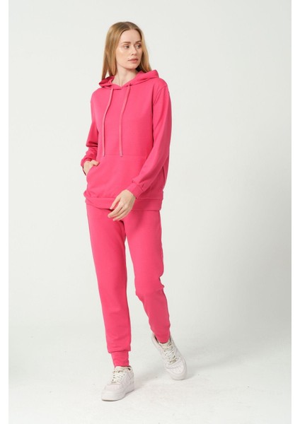 Kadın Yumuşak Kumaş Eşofman Takımı Eşofman Altı ve Sweatshirt