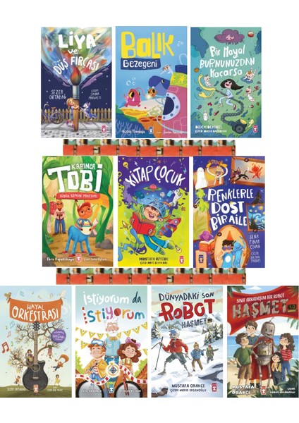 2.3. Sınıf-Haşmet1-2, Kitap Çocuk, Liya, Renklerle Dost, Hayal Orkestrası, Balık GEZEGENI-10KİTAP