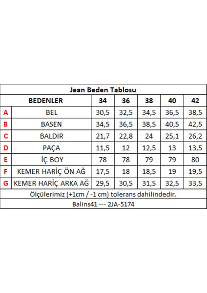 Kadın Kot Pantolon Koyu Düz 2JA/5174.KOYU Düz modelleri