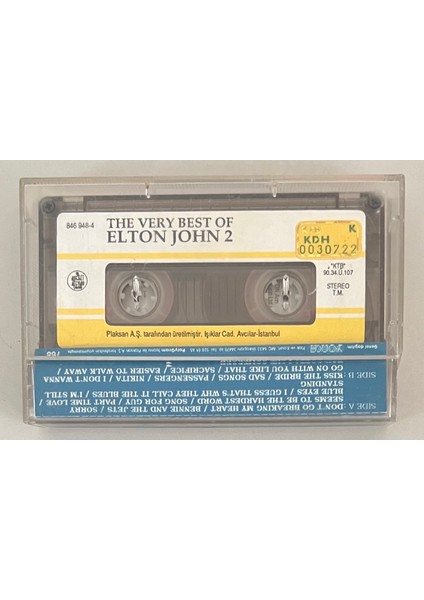 The Very Best Of Elton John 2 Kaset (Orjnal Dönem Baskı Kaset) fiyatları
