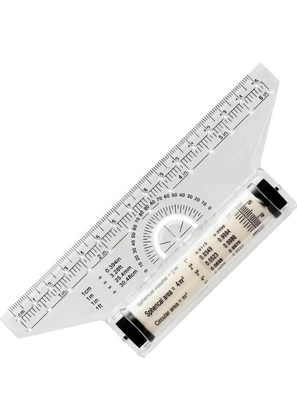 Açılı Paralel Cetvel, Yuvarlanan Cetvel, Ölçek Paralel Cetvel, Kosinus, Rolling Ruler 15CM