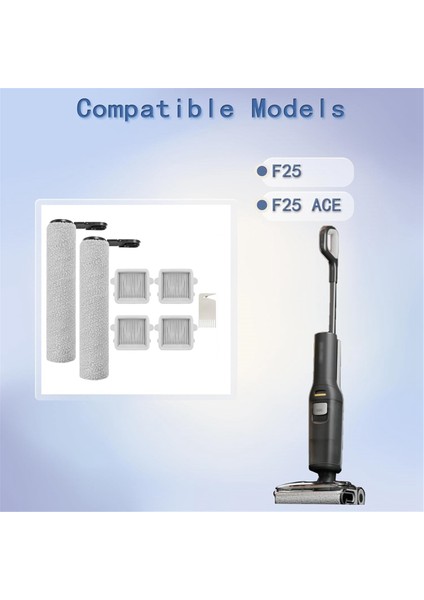 Roborock F25 / F25 Ace Için 2 Rulo Fırça ve 4 Filtre (Yurt Dışından) fiyatları