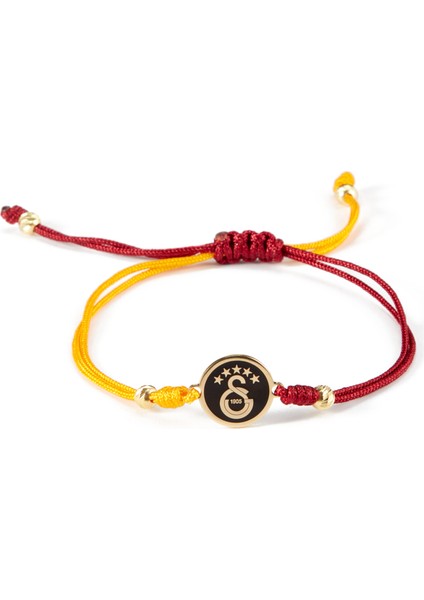 Galatasaray 5 Yıldızlı Bronz Mineli Ip Bileklik U251496