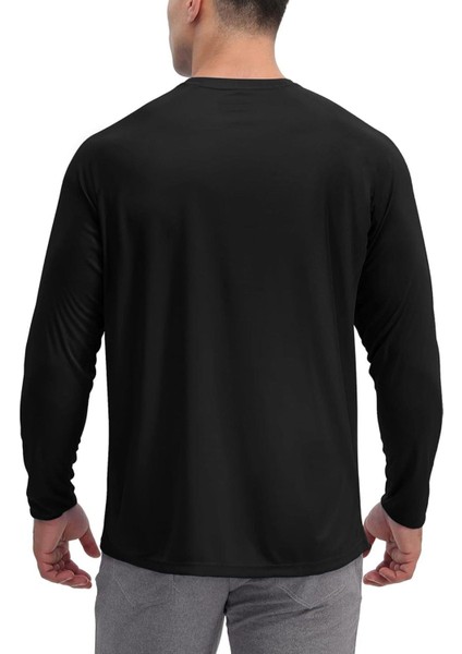 Erkek Siyah Basic Uzun Kollu Tişört Sporcu Body T-Shirt fiyatları