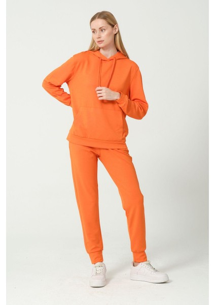 Kadın Yumuşak Kumaş Eşofman Takımı Eşofman Altı ve Sweatshirt