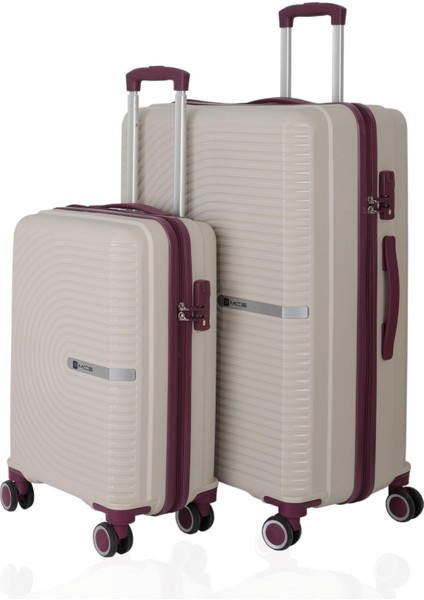 Polipropilen 2'li Valiz Seti Büyük & Kabin V374