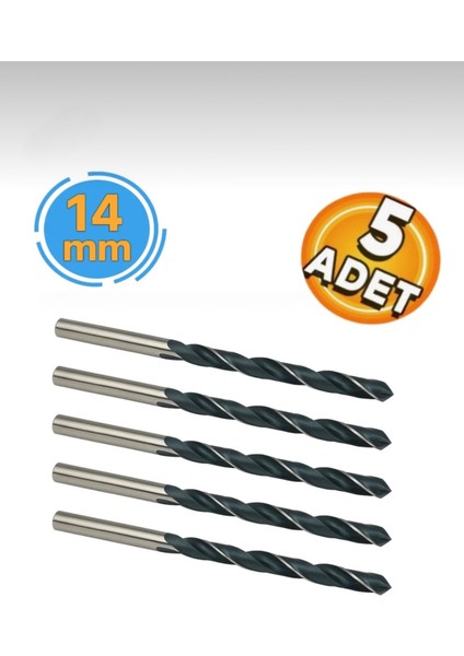 Hss Metal Ahşap Delme Ucu 14 mm (5 Adet)