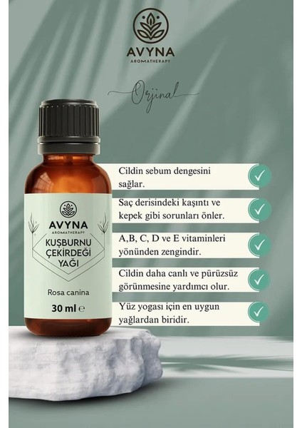 Reyo Avyna Kuşburnu Çekirdeği Yağı 30 ml Soğuk Sıkım Saf ve Doğal modelleri