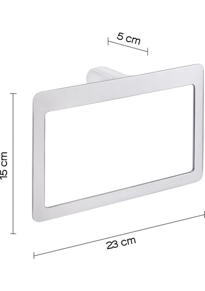 Pirenei Havluluk, Yuvarlak, 23CM - Krom modelleri