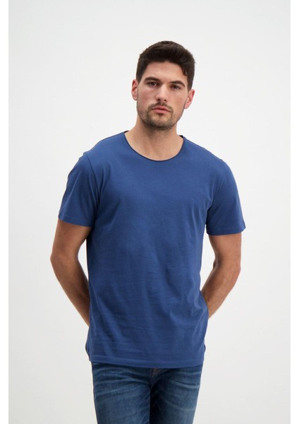 Lacivert Erkek Basic T-Shirt