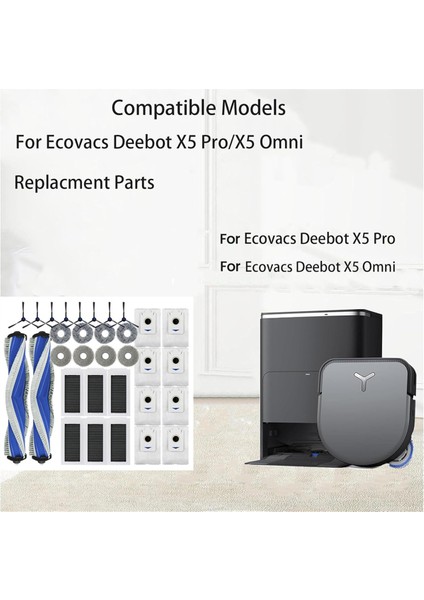 Ecovacs Deebot X5 Omnı / X5 Pro Omnı Elektrikli Süpürge Parçaları Için 32 Adet (Yurt Dışından) indirimleri