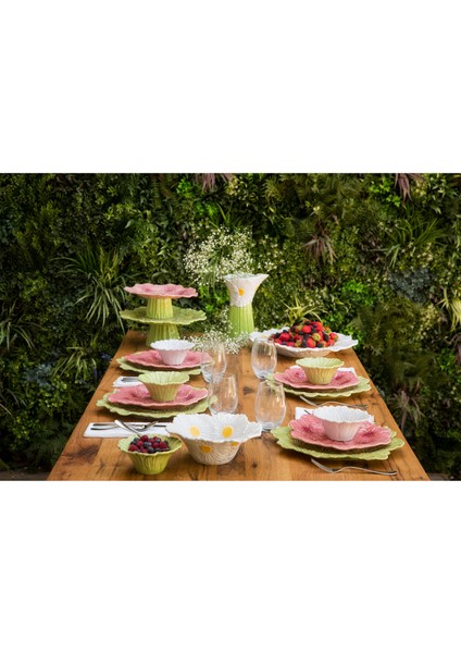 Bordallo Pinherio Maria Flor Beyaz Seramik Servis Kasesi 15,5 cm fırsatları