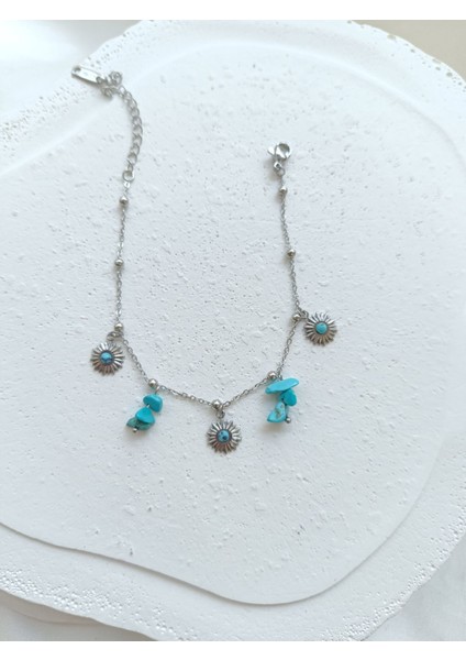 Silver Firuze Taşlı Bileklik