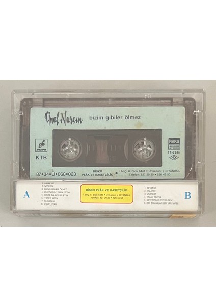 Ünal Narçın Bizim Gibiler Ölmez Kaset (Orjnal Dönem Baskı Kaset) fiyatları