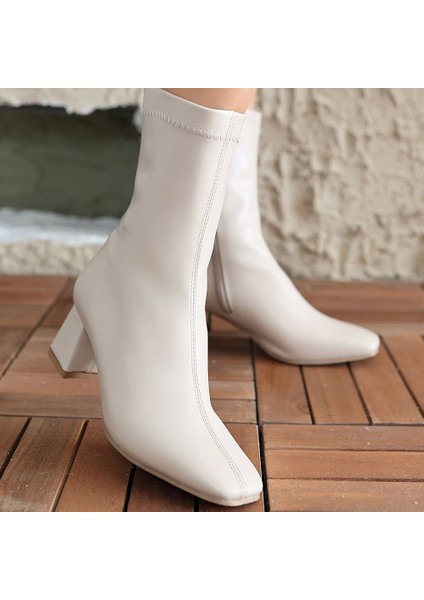 Birta Bey Cilt Streç Topuklu Bot fırsatları