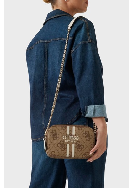 Noelle 4g Logo Baskılı Zincir Askılı Çanta HWOS9672140 Bayan Çanta HWOS96 72140 Ltl fiyatları