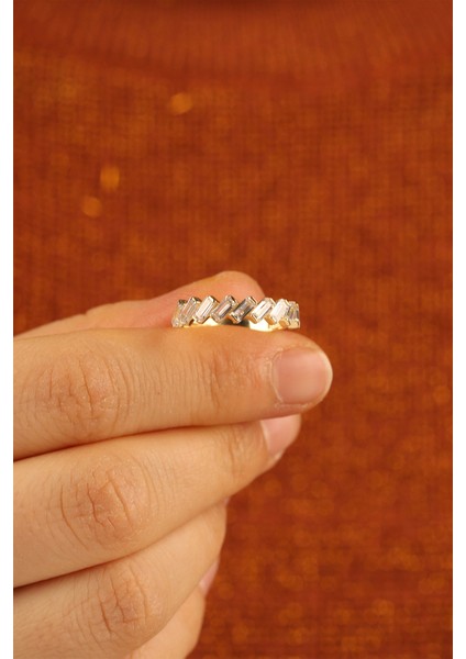 Çıtır Baget Taşlı Altın Yüzük ÇGKY0061 indirimleri