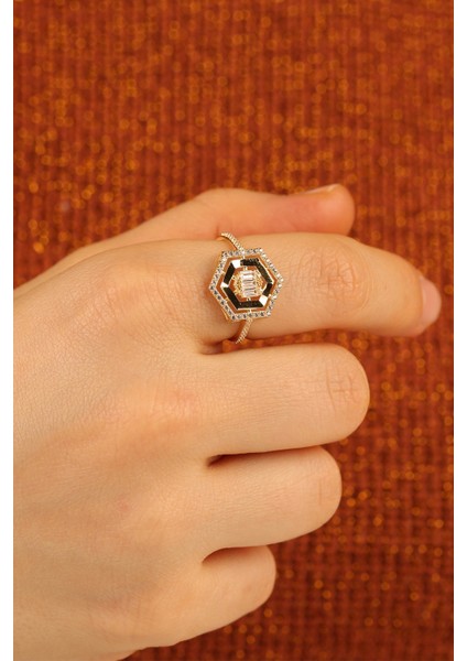 Baget Yeni Tarz Altın Yüzük ÇGKY0064