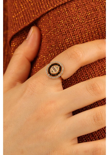 Baget Yeni Tarz Oval Altın Yüzük ÇGKY0070 indirimleri